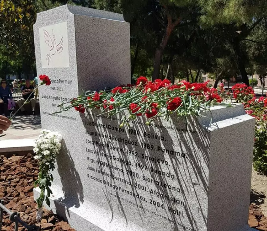 A park in Madrid honors the Spanish war correspondents killed in armed conflicts