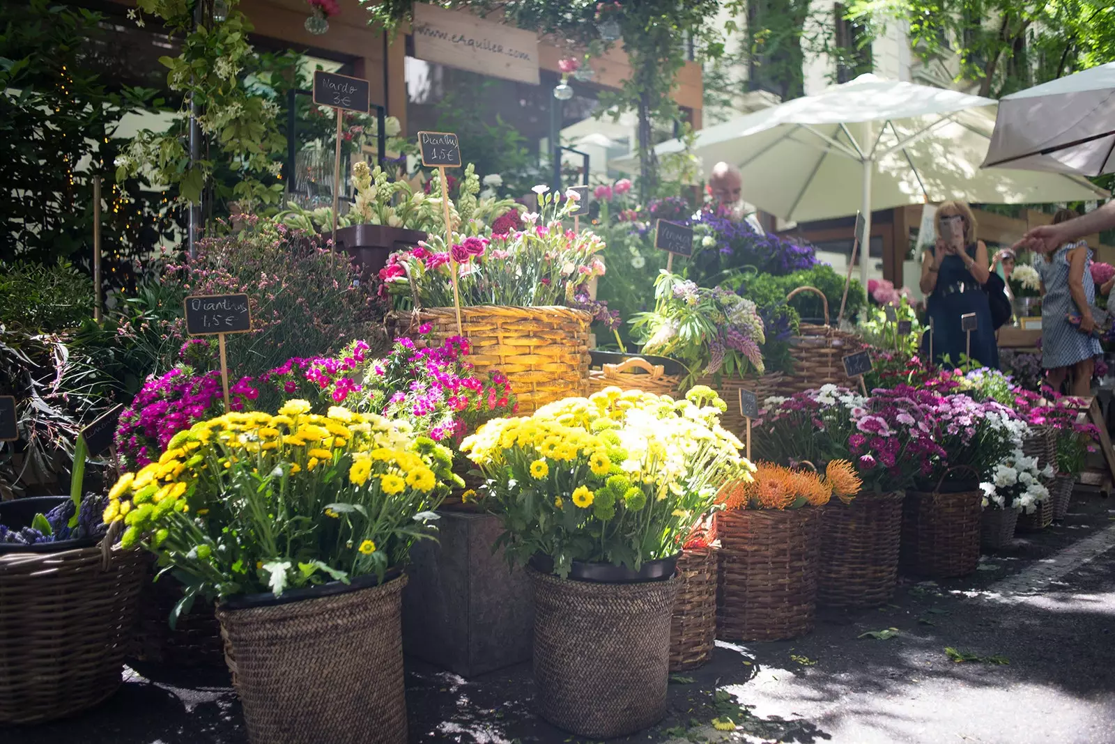 Vogue Flower Market på Jorge Juan Street