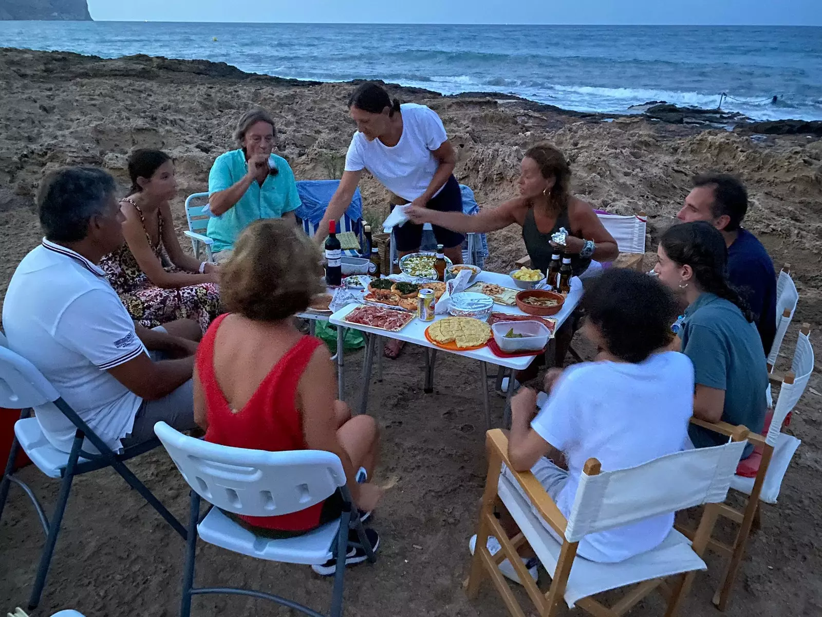 Inget som att träffa familj och vänner vid havet...