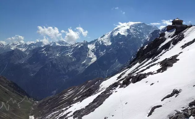 Na vrhu Passo dello Stelvio