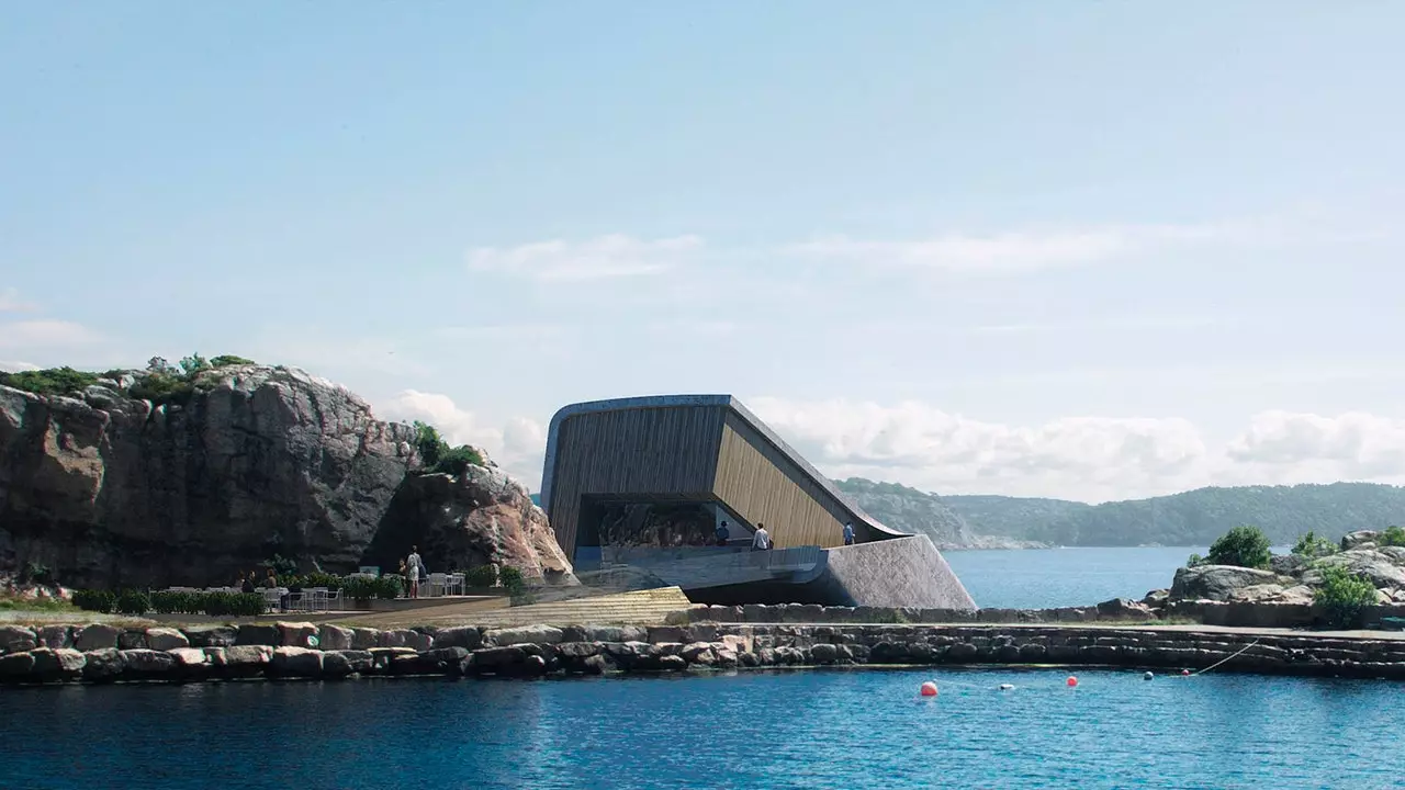 Under, the first submerged restaurant in Europe