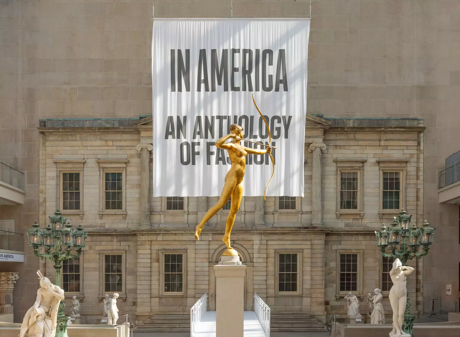 In America An Anthology of Fashion Tittelvegg The Charles Engelhard Court in The American Wing.