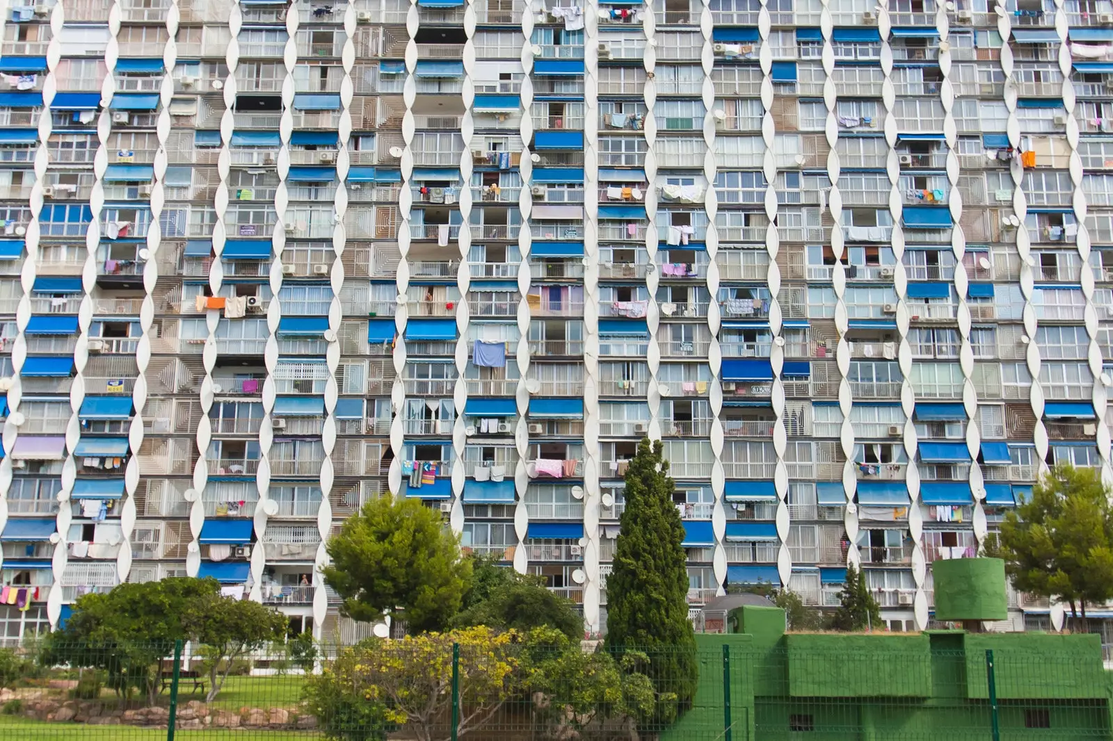 Typisch stadslandschap van Benidorm