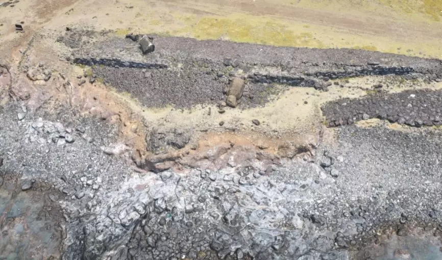 Statue toppled on Easter Island