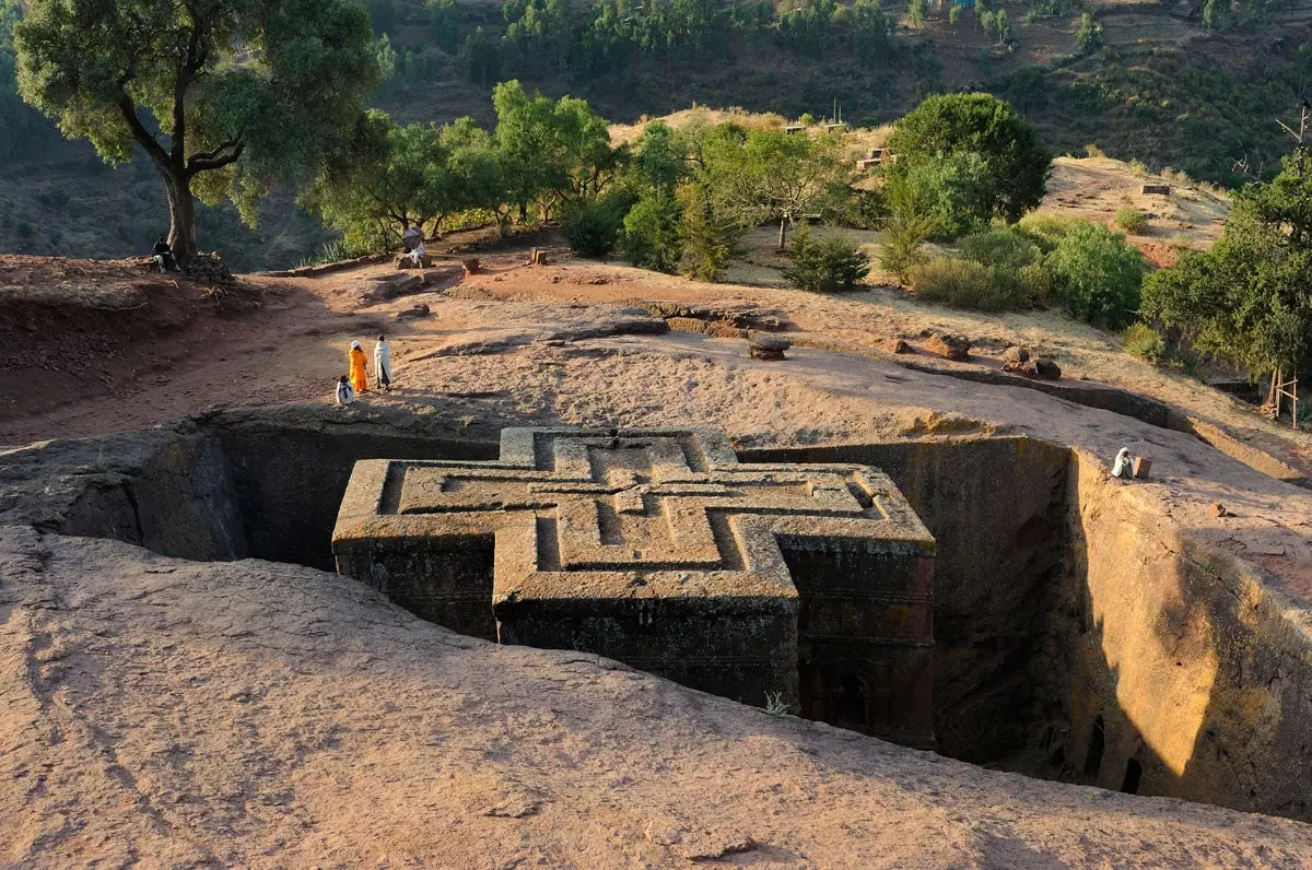 Déi ausgegruewe Kierche vu Lalibela