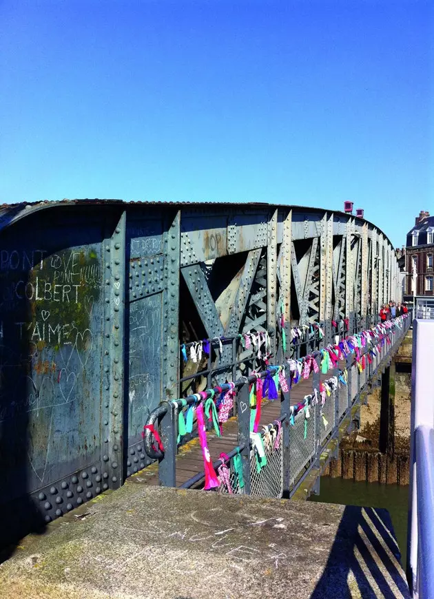 Colbert-Hängebrücke in Dieppe Frankreich