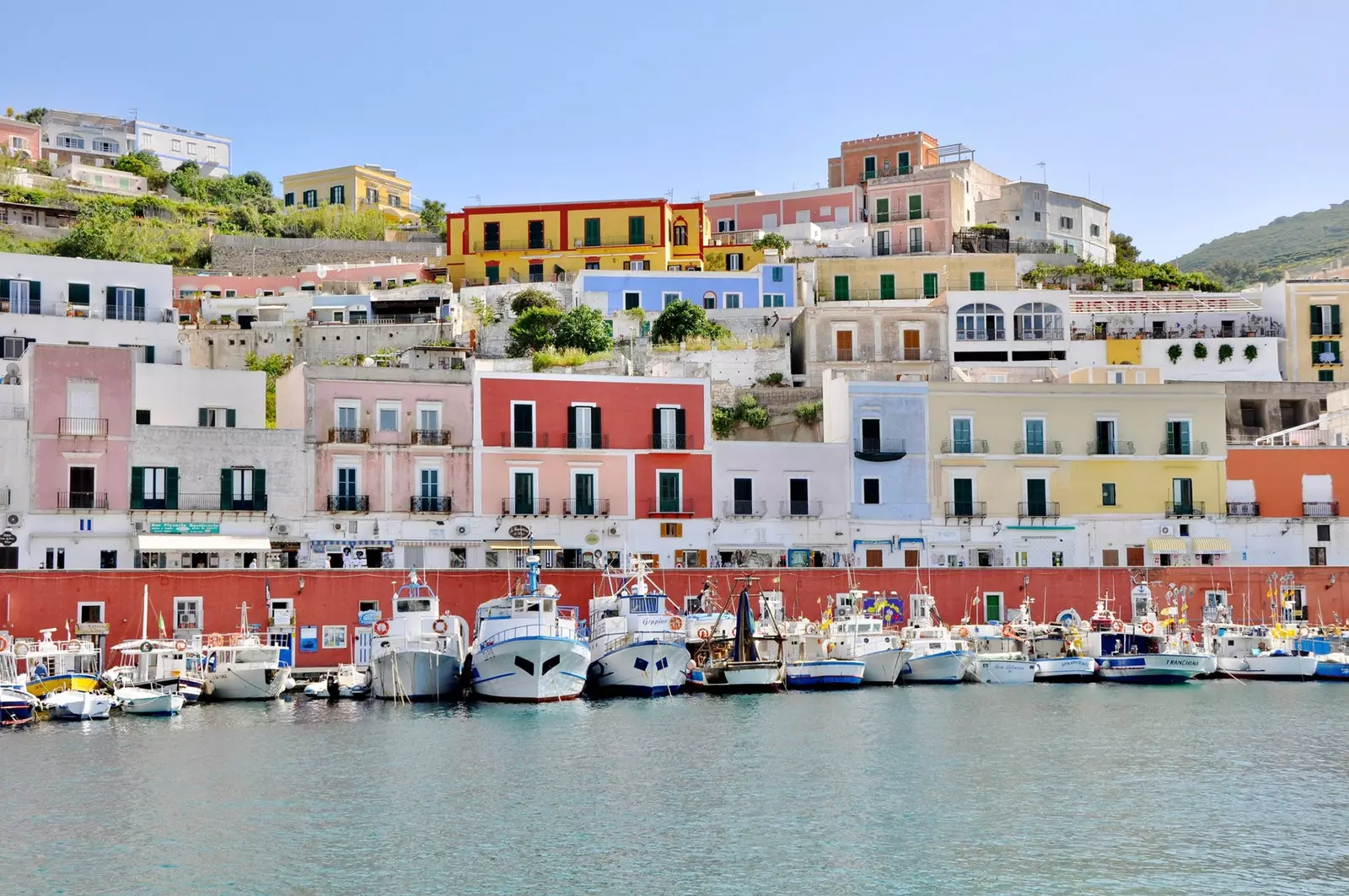 Ponza the main island of the Pontines