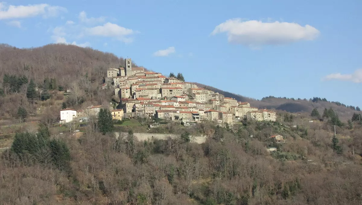 A cidade toscana de Pontito