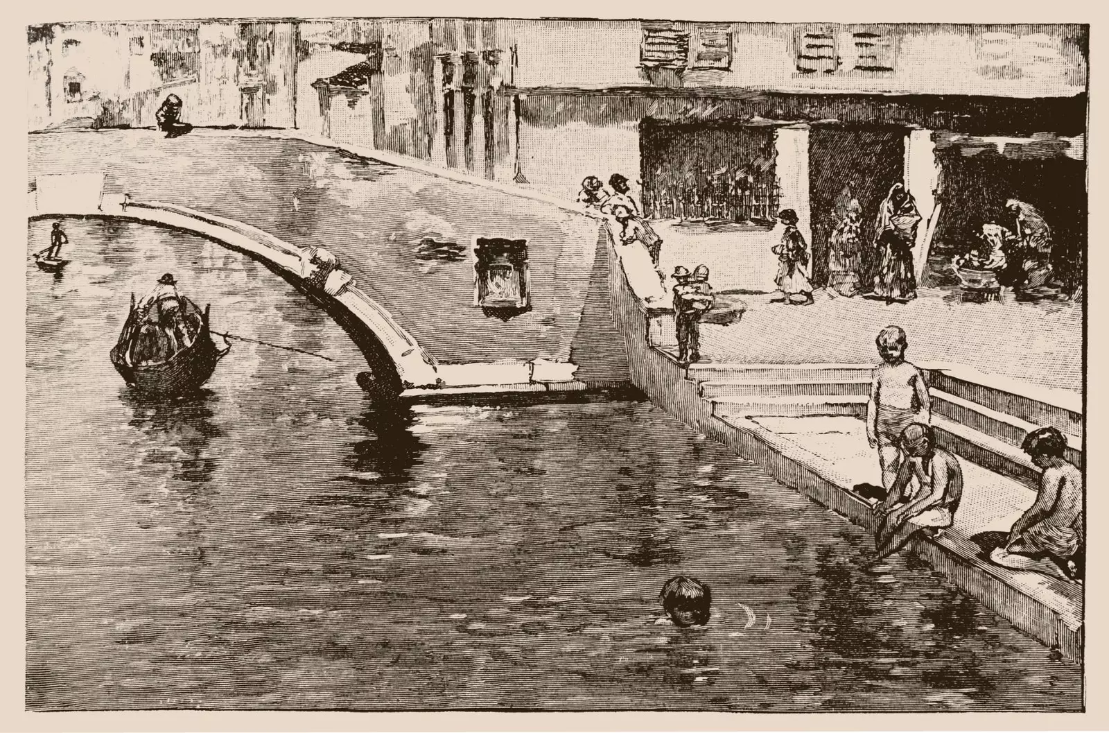 There was a time in Venice when children bathed in the canal and artists enjoyed their...