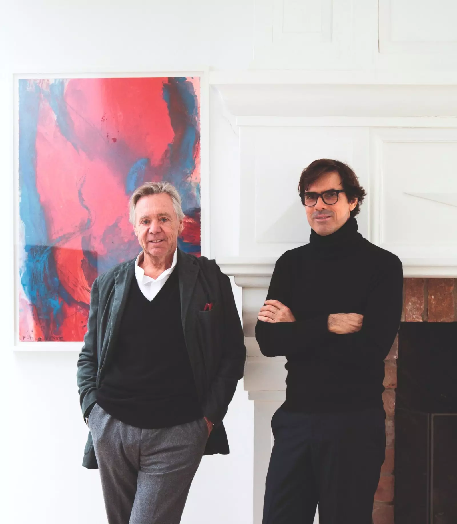 Philippe Austruy proprietário da Quinta da Côrte e designer de interiores Pierre Yovanovitch