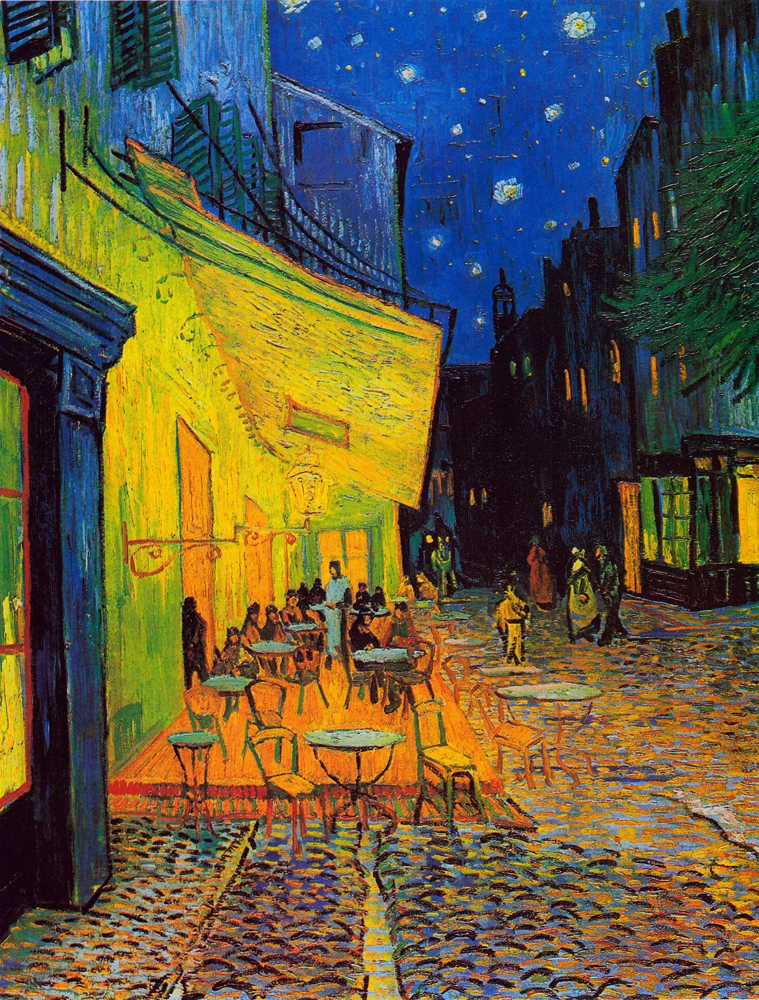 Rees op e Bild 'Cafe Terrace at Night' vum Vincent van Gogh