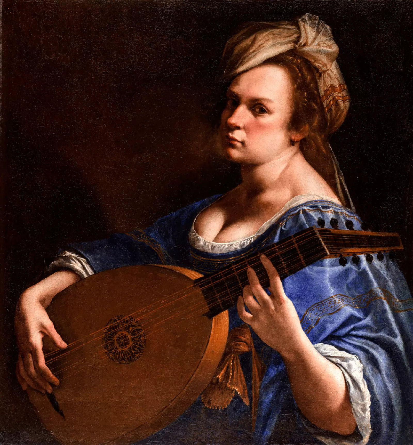 Self Portrait Playing a Lute 161517. Wadsworth Atheneum