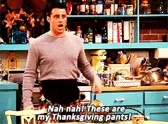 Joey and his 'Thanksgiving pants'