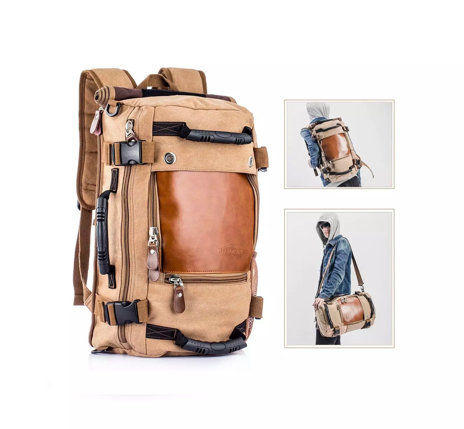 Overmont 35L Multifunctional Vintage Laptop Backpack