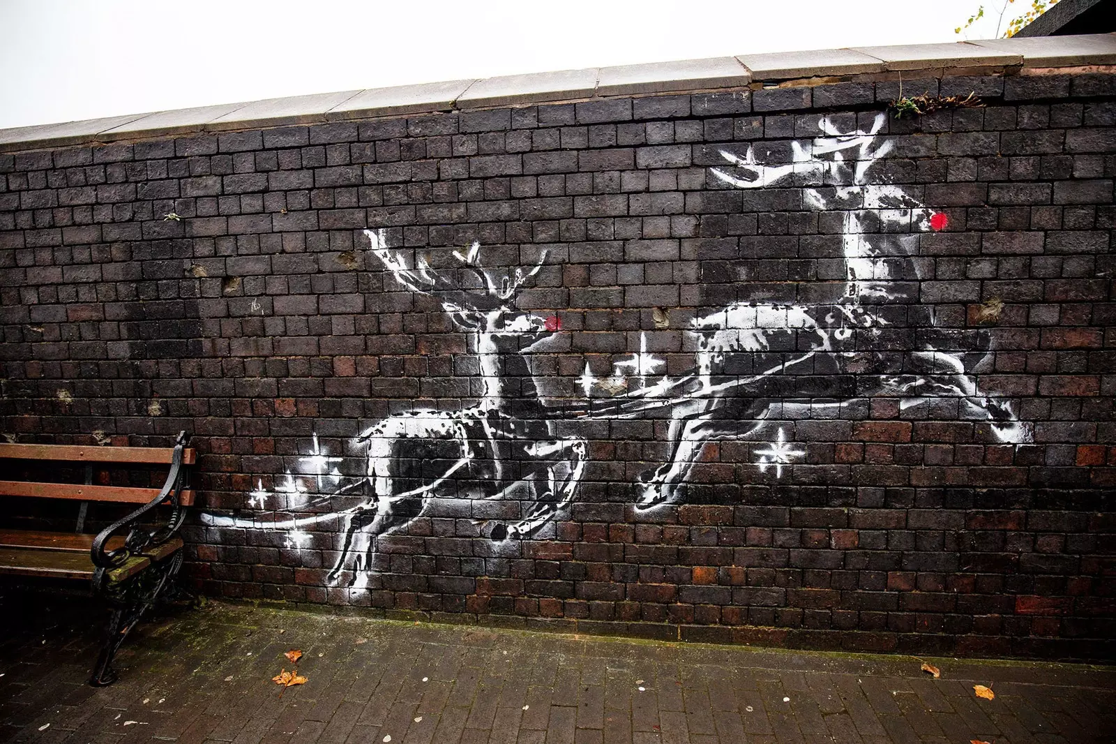 Graffiti ya Krismasi ya Banksy huko Birmingham