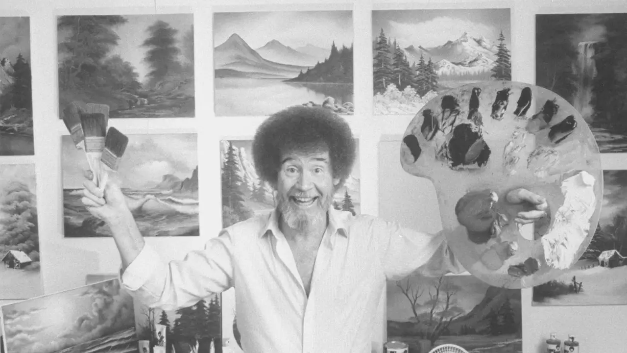 Picturile lui Bob Ross, artistul care a învățat America să picteze, vor fi expuse la Smithsonian