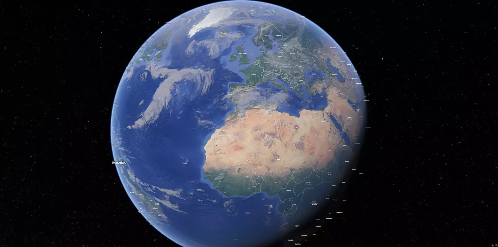 Image de la Terre de Google Earth