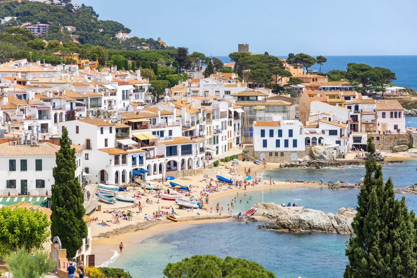 Costa Brava'daki Calella de Palafrugell.