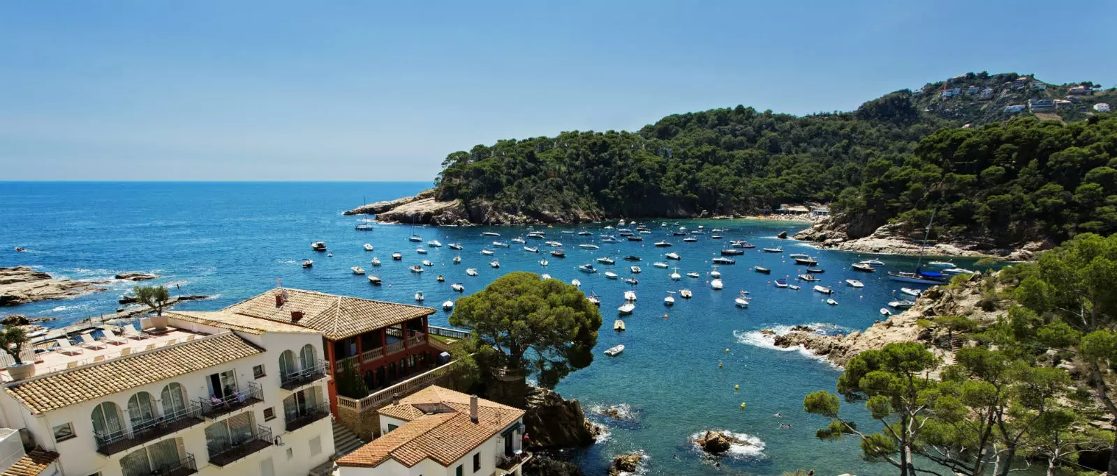 I panorami dell'Hotel Aigua Blava a Begur.