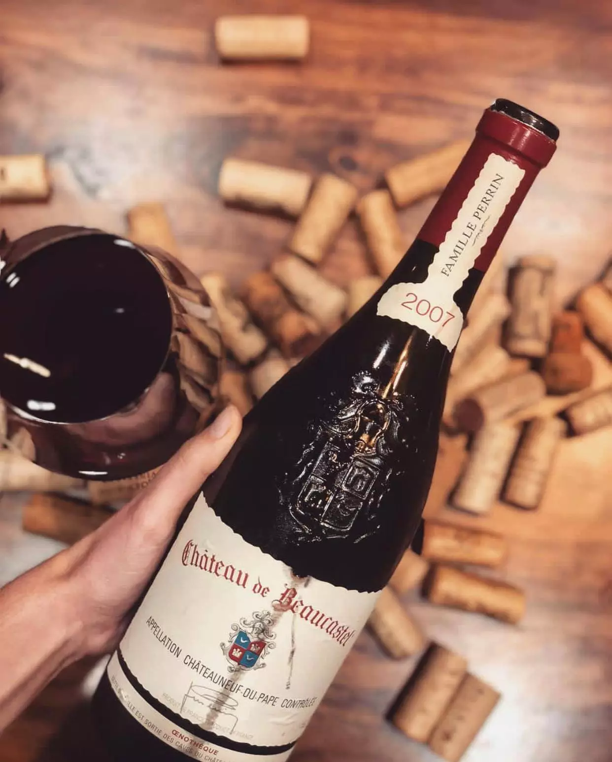 تفاصيل تذوق النبيذ في Château Beaucastel.