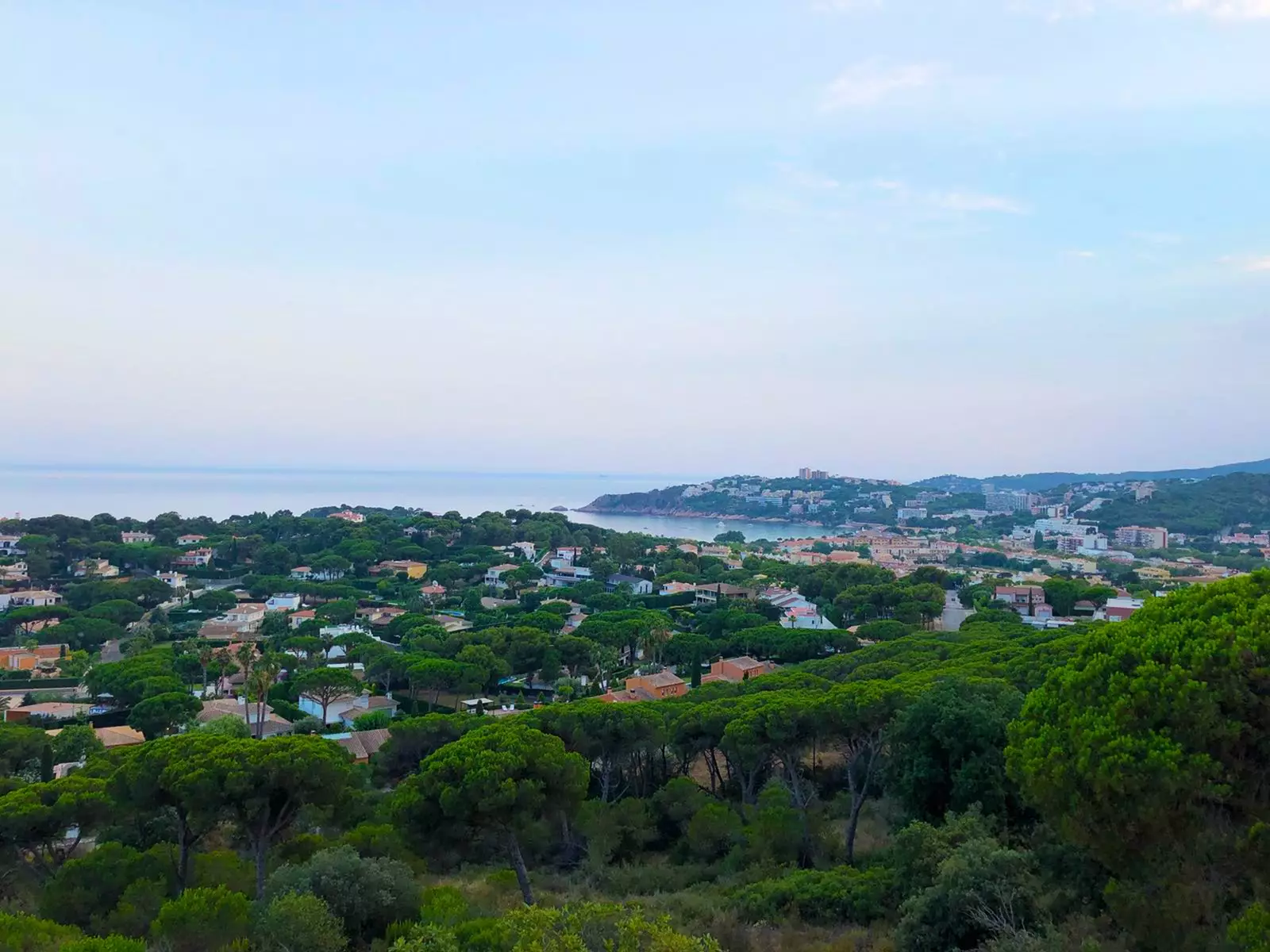 Uitzicht vanaf het uitkijkpunt tussen S'Agaró en Platja d'Aro