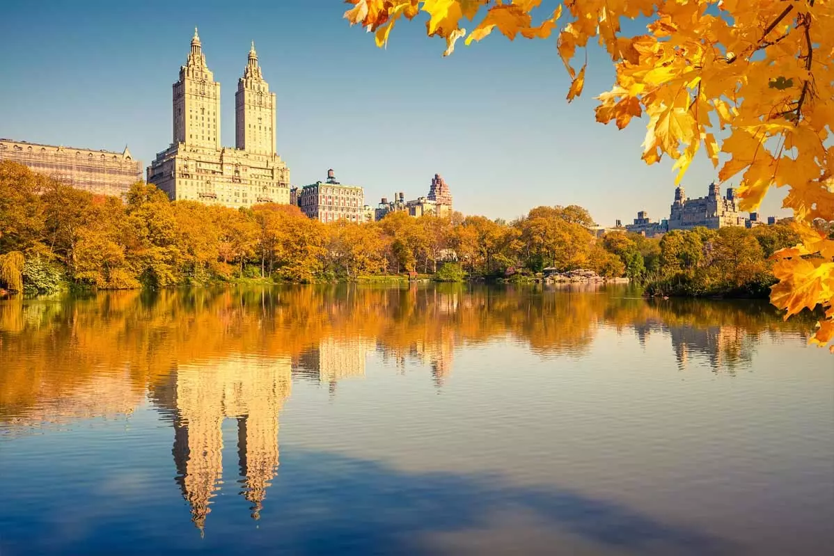 New York syksyllä vertaansa vailla oleva postikortti