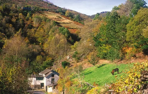 Soutelo-Mühle in der Gemeinde Labiarón in San Martín de Oscos