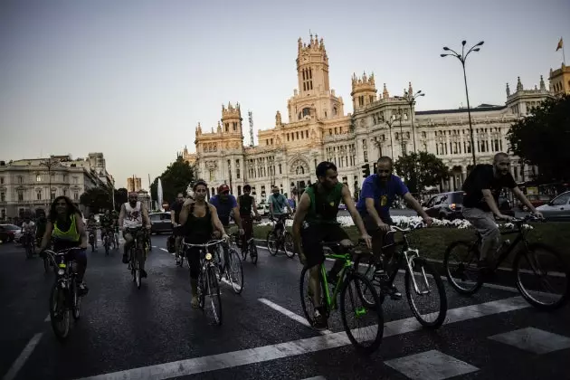 Mit dem Fahrrad in Madrid