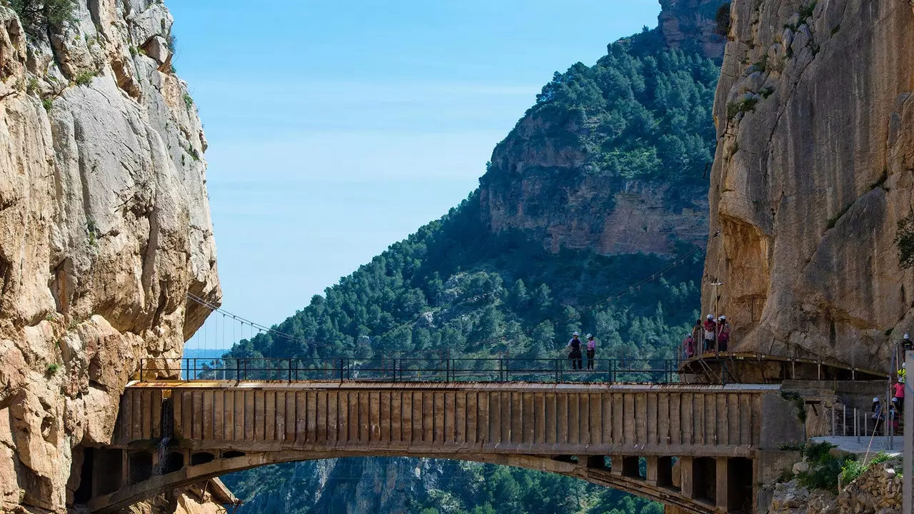 Plannen buiten de Caminito del Rey in Andalusië