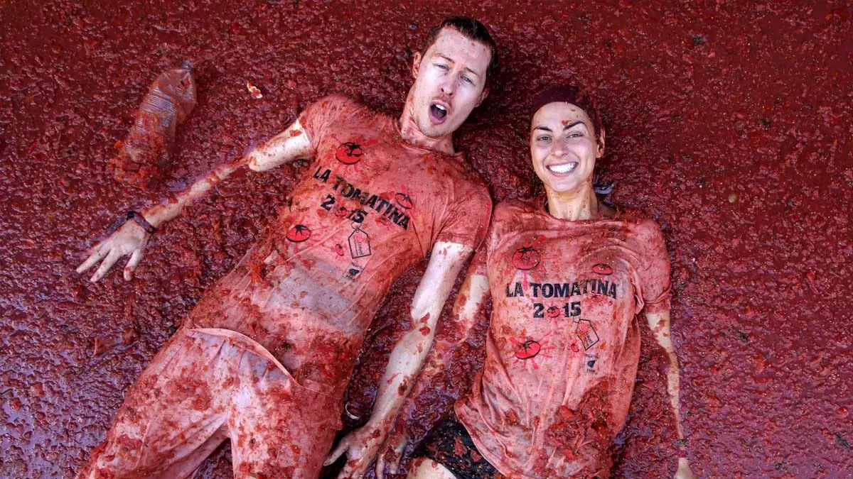 La tomatina, the Spanish event preferred by backpackers from all over the world