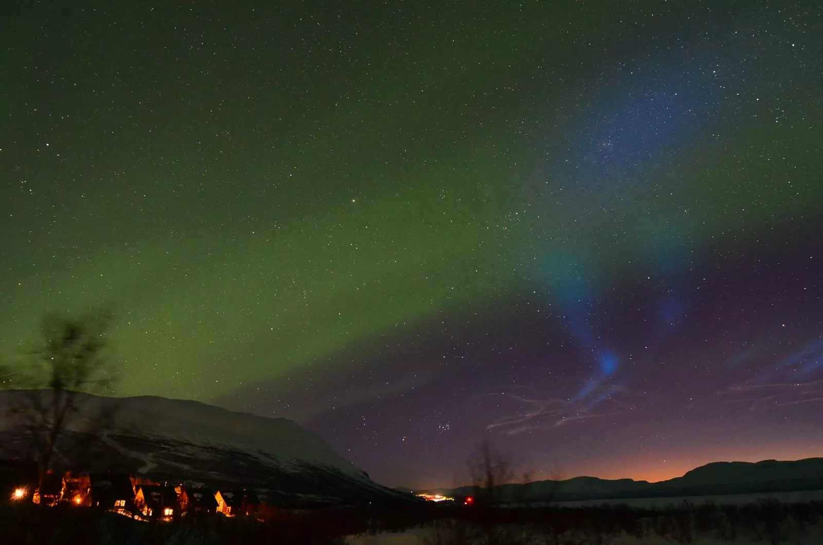 lapland ustidagi chiroqlar