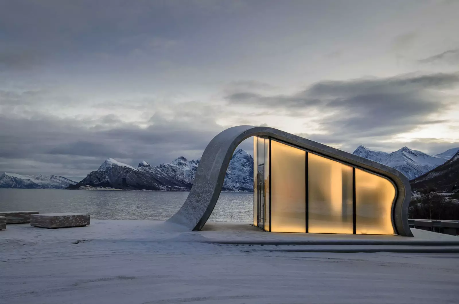 Ureddplassen o banho público mais bonito da Noruega.