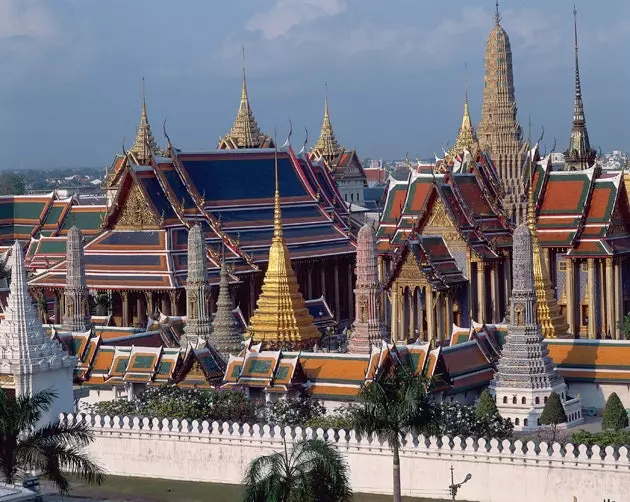 Algemeen beeld van het Koninklijk Paleis in Bangkok