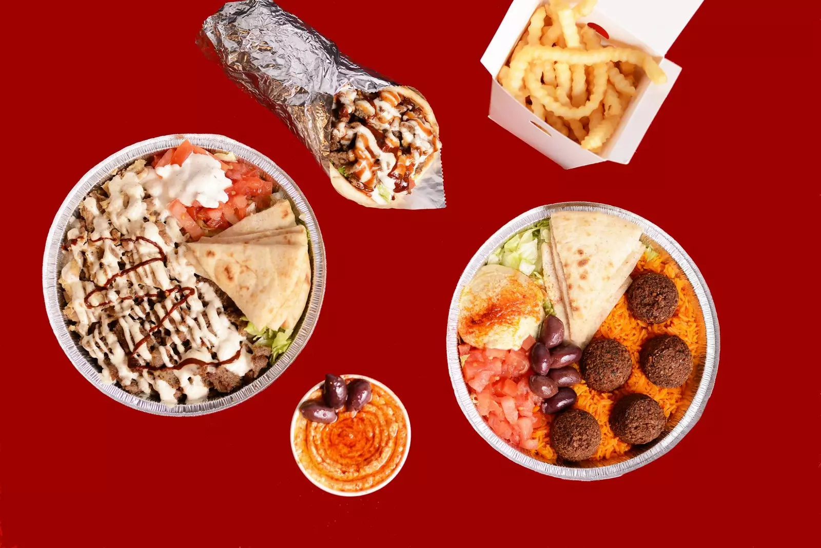 Exempel på halal-kök som utövas av killarna från Halal Guys.