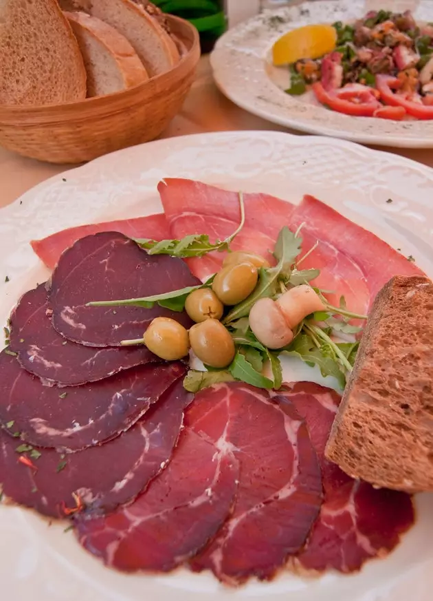 Slovenian charcuterie board