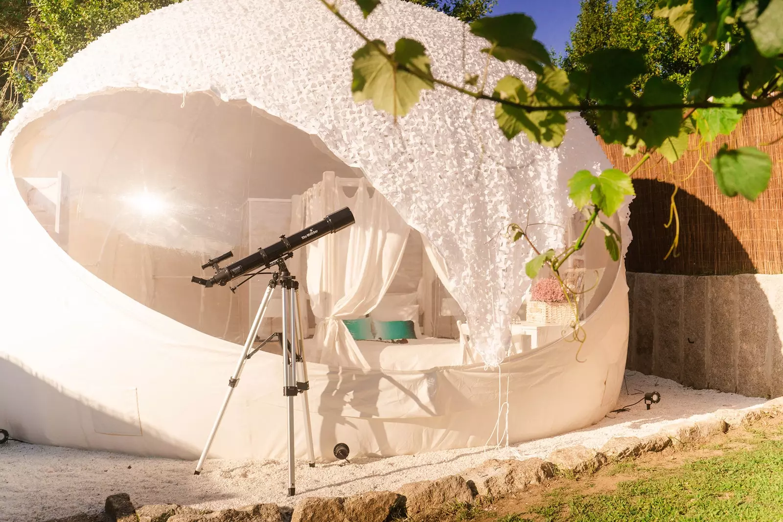 Albarari the bubble hotel to sleep under the stars in Galicia