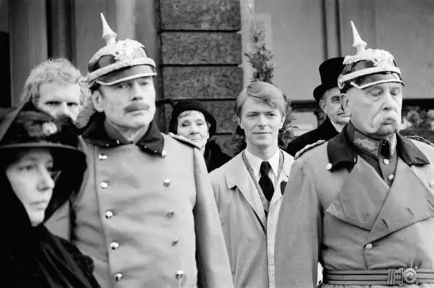 David Bowie in Berlin during the filming of 'Just a Gigolo'