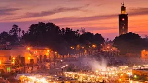 Jemaa el-Fnaa, tafel voor twee!