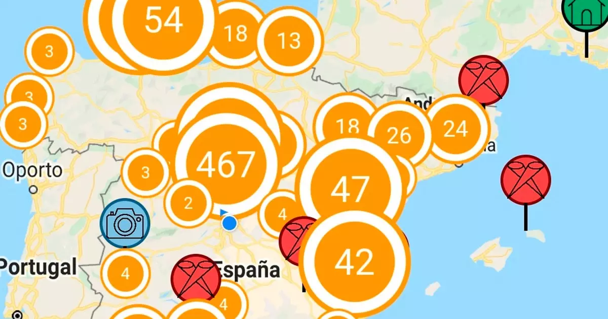 Mapové pozostatky občianskej vojny