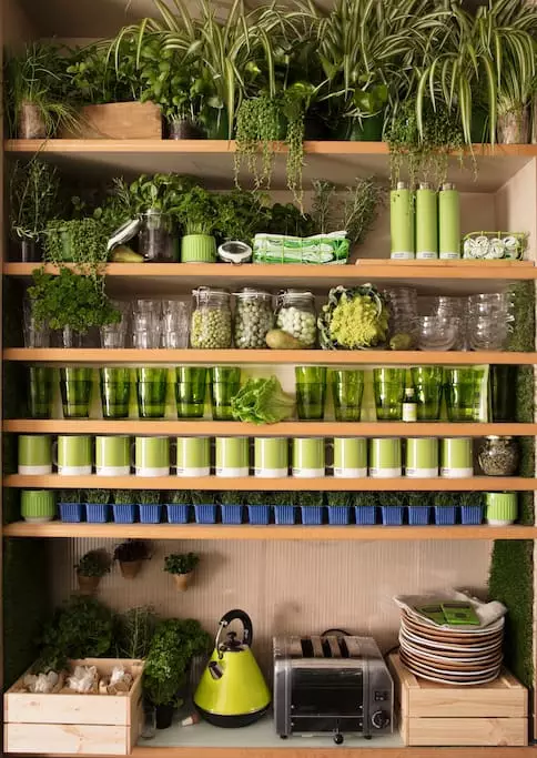 Everything even the household items is Greenery