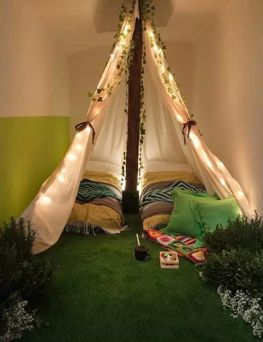 a tipi room