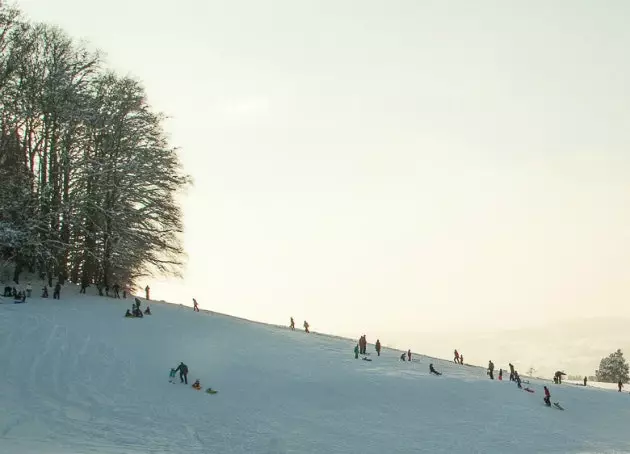 Fiabhras sledding