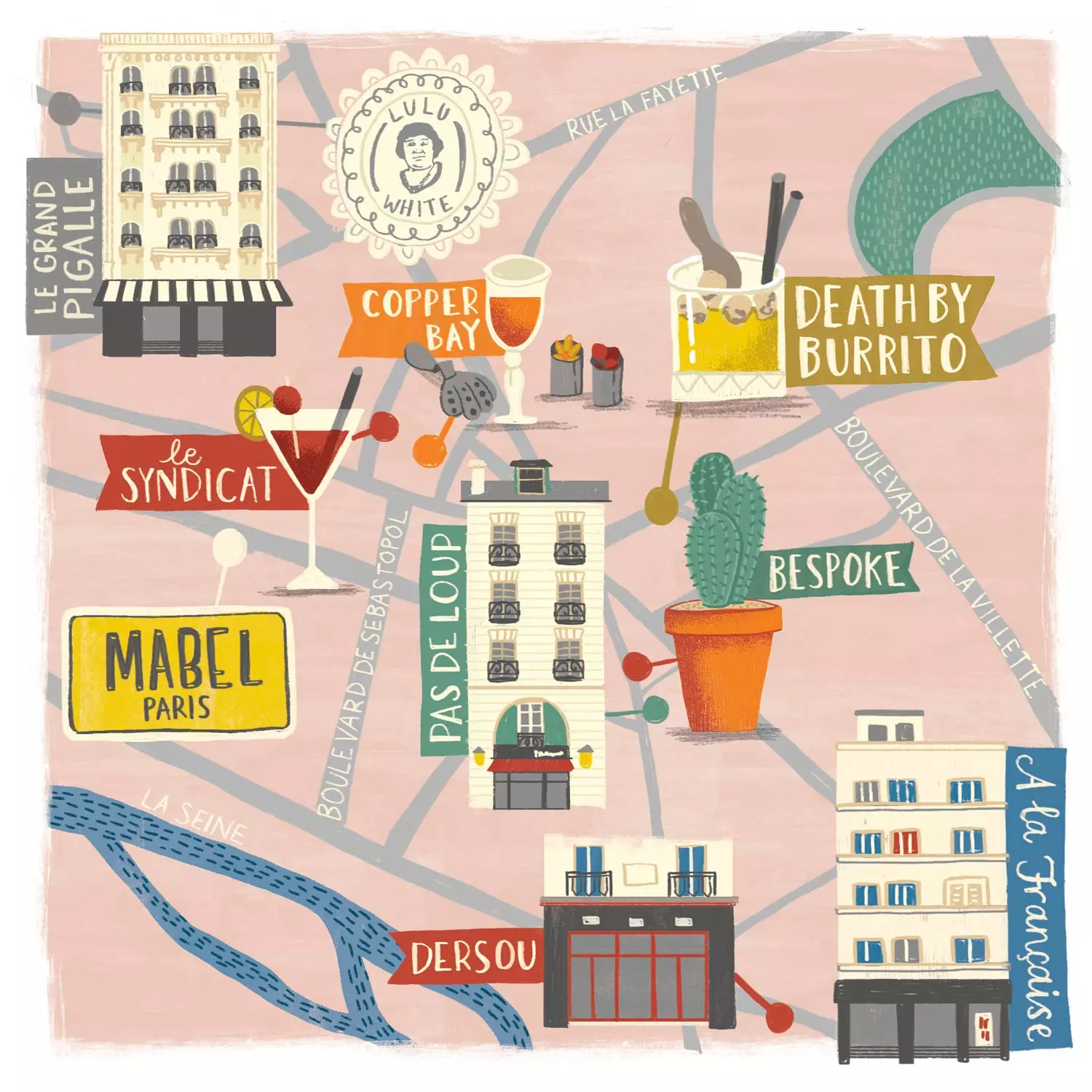 La carte des cocktails de Paris