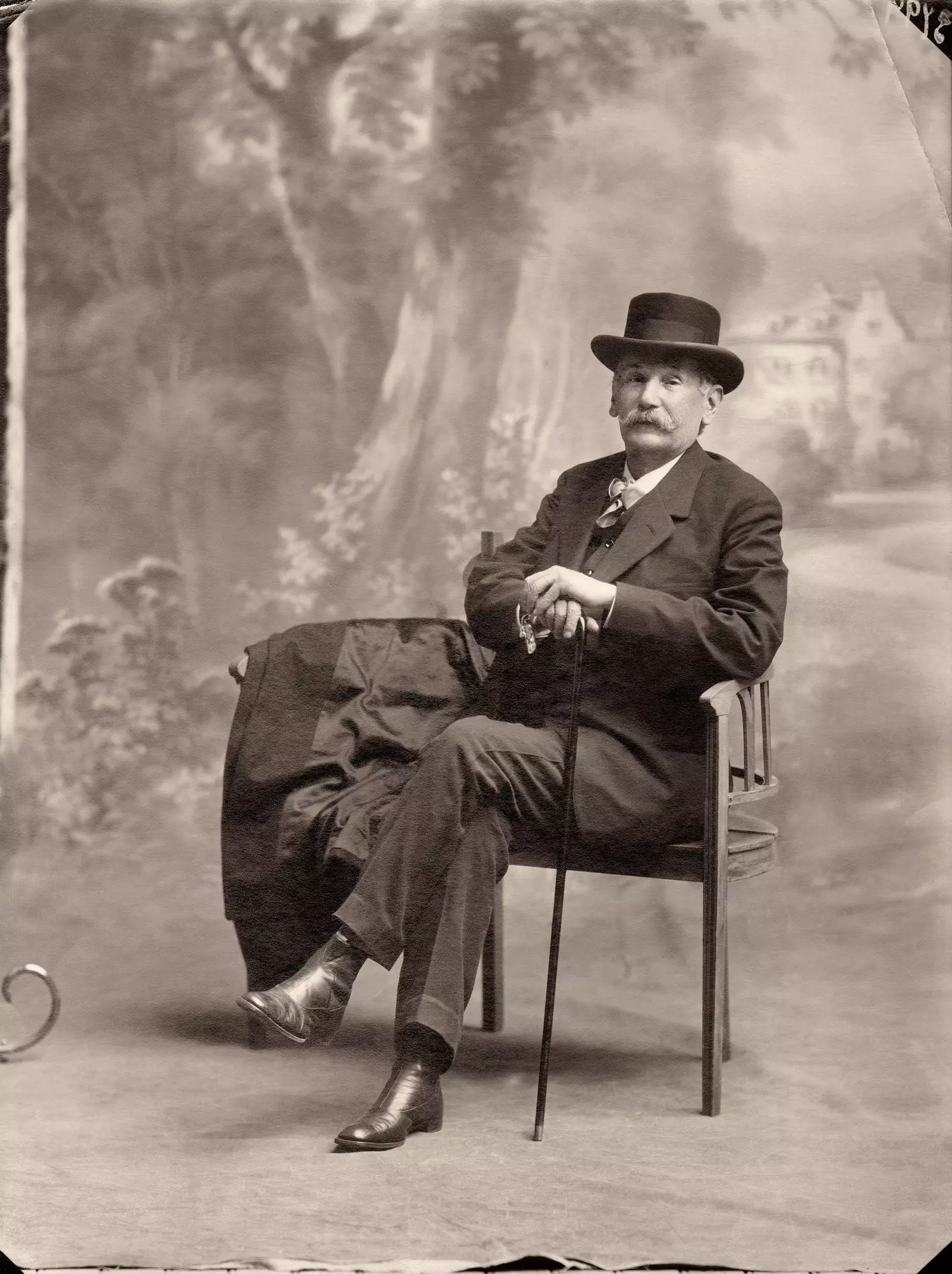 Retrat de Galdós. Antonio Calvache. 1915.