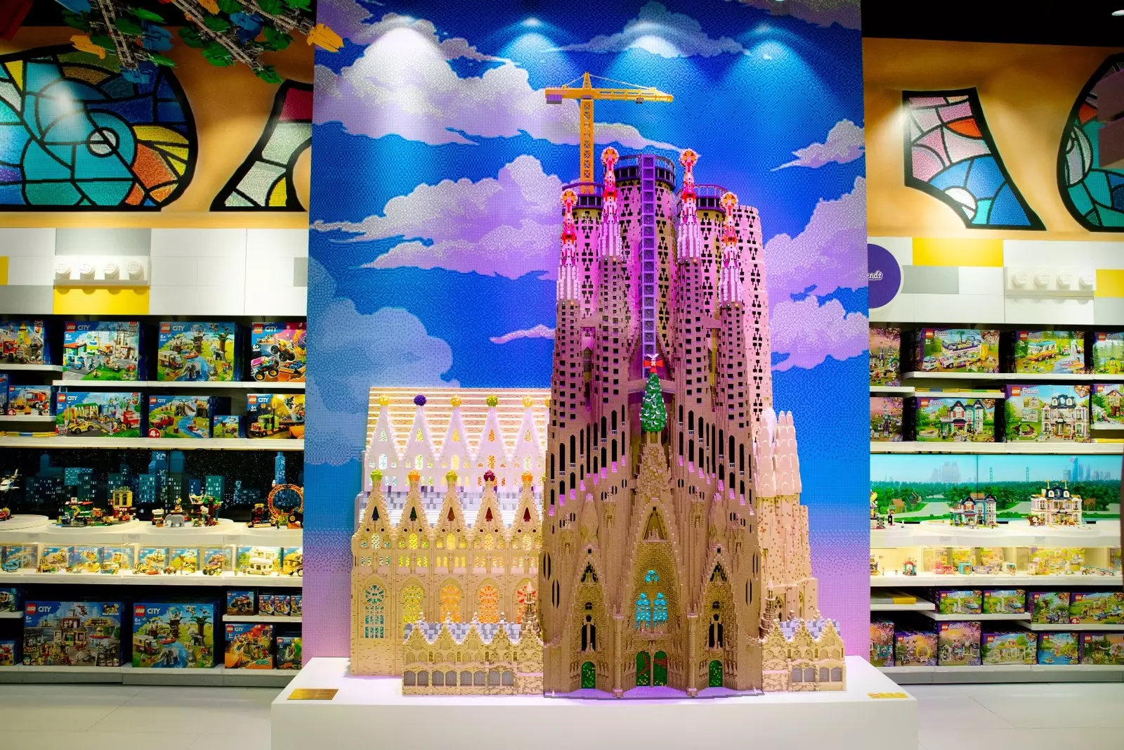 La reconstitution LEGO de la Sagrada Familia.