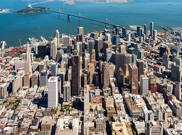 Widok z lotu ptaka na SoMa w San Francisco?