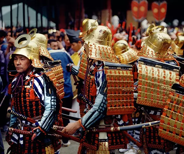 Samurajski festival v templju Nikkō Tōshōgū