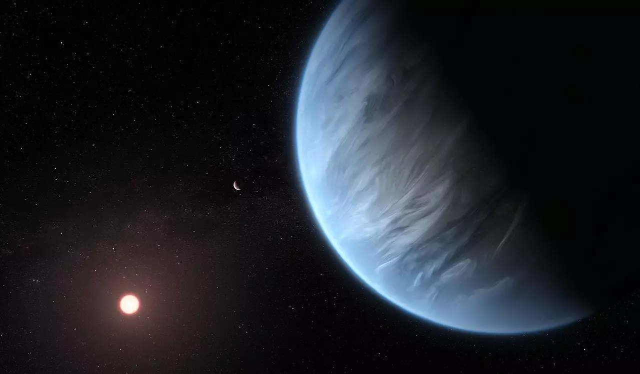 K218b super-Earth ya Hubble.