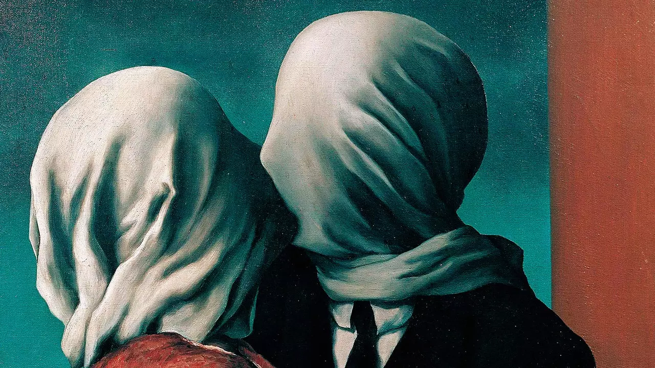 נסיעה צו אַ געמעל: 'די ליבהאבערס', דורך René Magritte