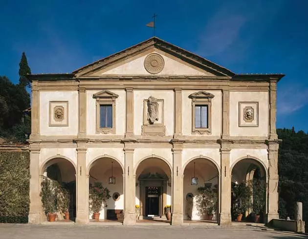 The facade of the Hotel Villa San Michele